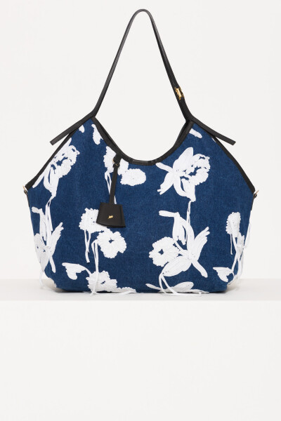 BOLSO OLI FLOWERS Azul