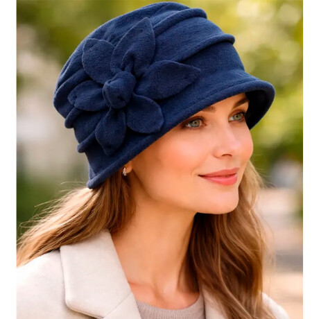 Gorro De Abrigo Cloche Mujer Azul