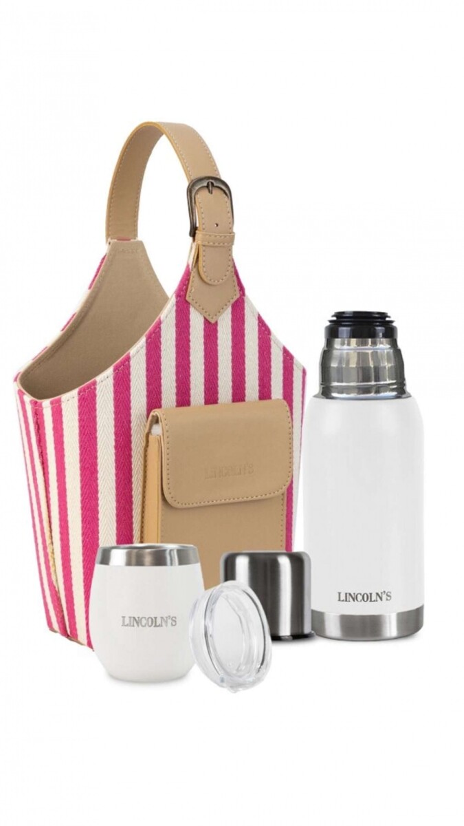 Kit Matero Houses - Telar Rayas Fucsia C/ Blanco 