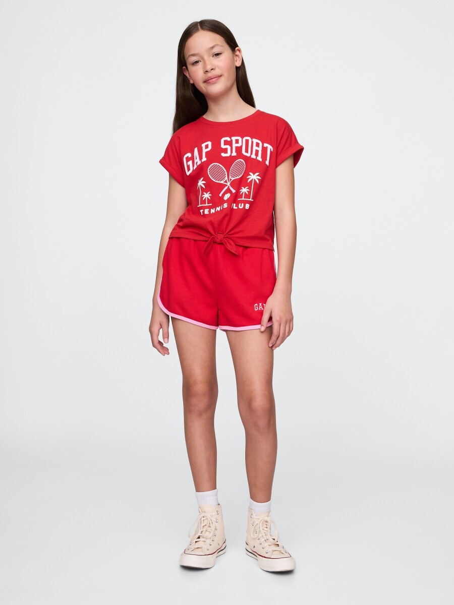 Short Logo Gap Niña - Tomato Sauce 
