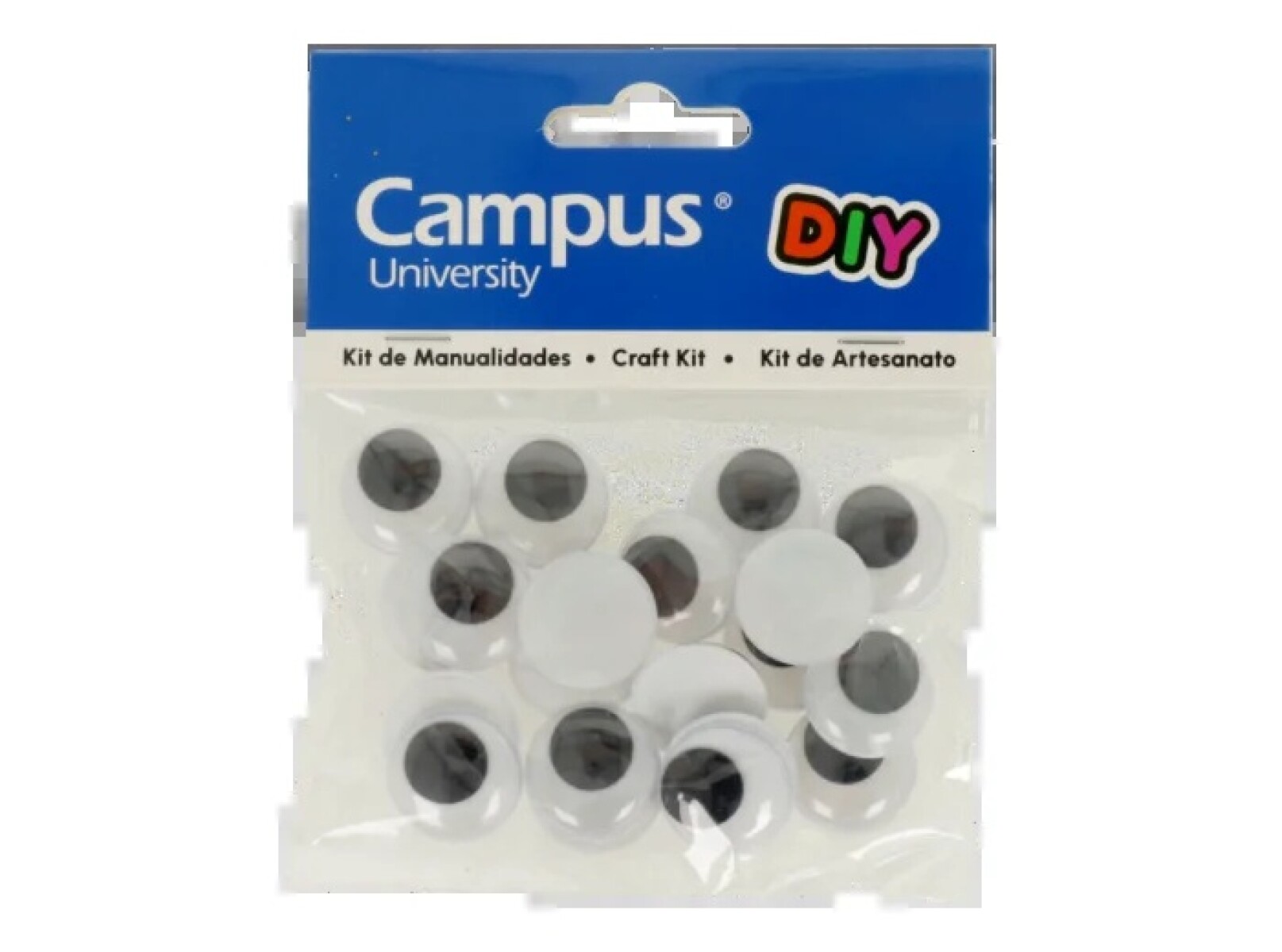 Ojitos plásticos Campus 20 mm Blister x 20 uds 