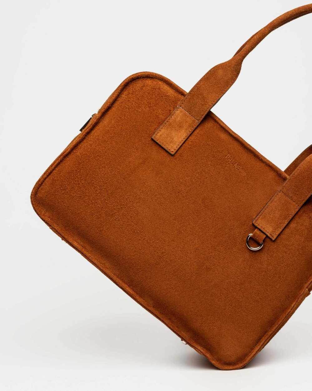 Bolso Capri en cuero gamuza Oxido