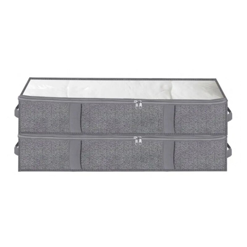 Organizador Almacenamiento Acolchado Debajo Cama Bolsa X2 Organizador Almacenamiento Acolchado Debajo Cama Bolsa X2