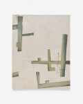 Lienzo abstracto Fida verde 180 x 140 cm