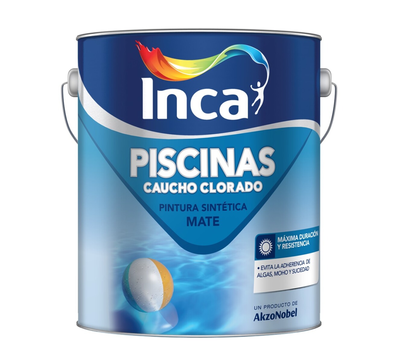 CAUCHO CLORADO CELESTE PISCINA INCA - 4 LTS. - N/A 