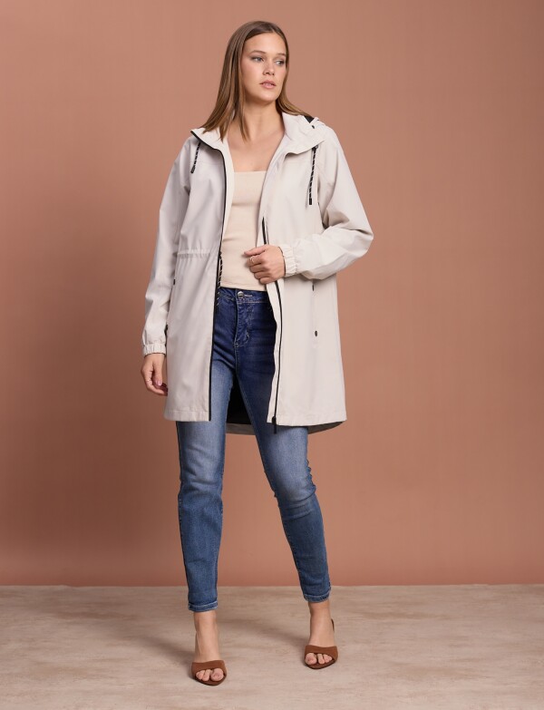 Gabardina Water Repellent BEIGE CLARO