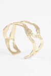 Pulsera acero wavy dorado