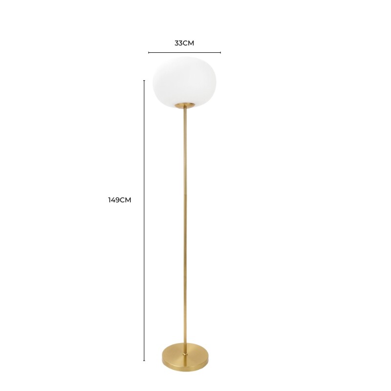 artefacto decorativo de pie Norwood - Gold Lámpara de Pie Norwood Gold