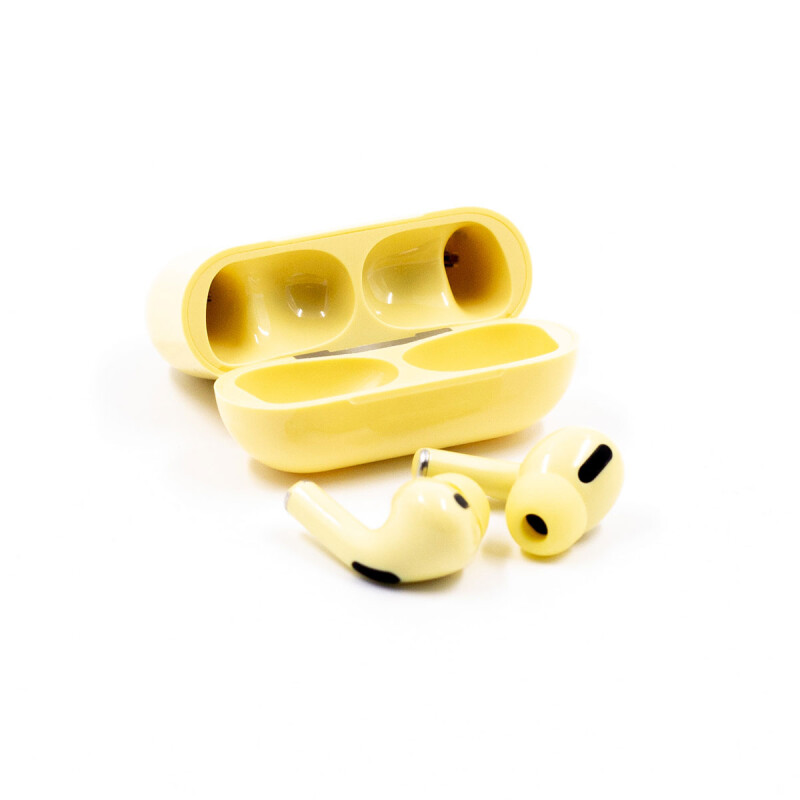 Auriculares bluetooth in ear amarillo económico con estuche Auriculares bluetooth in ear amarillo económico con estuche