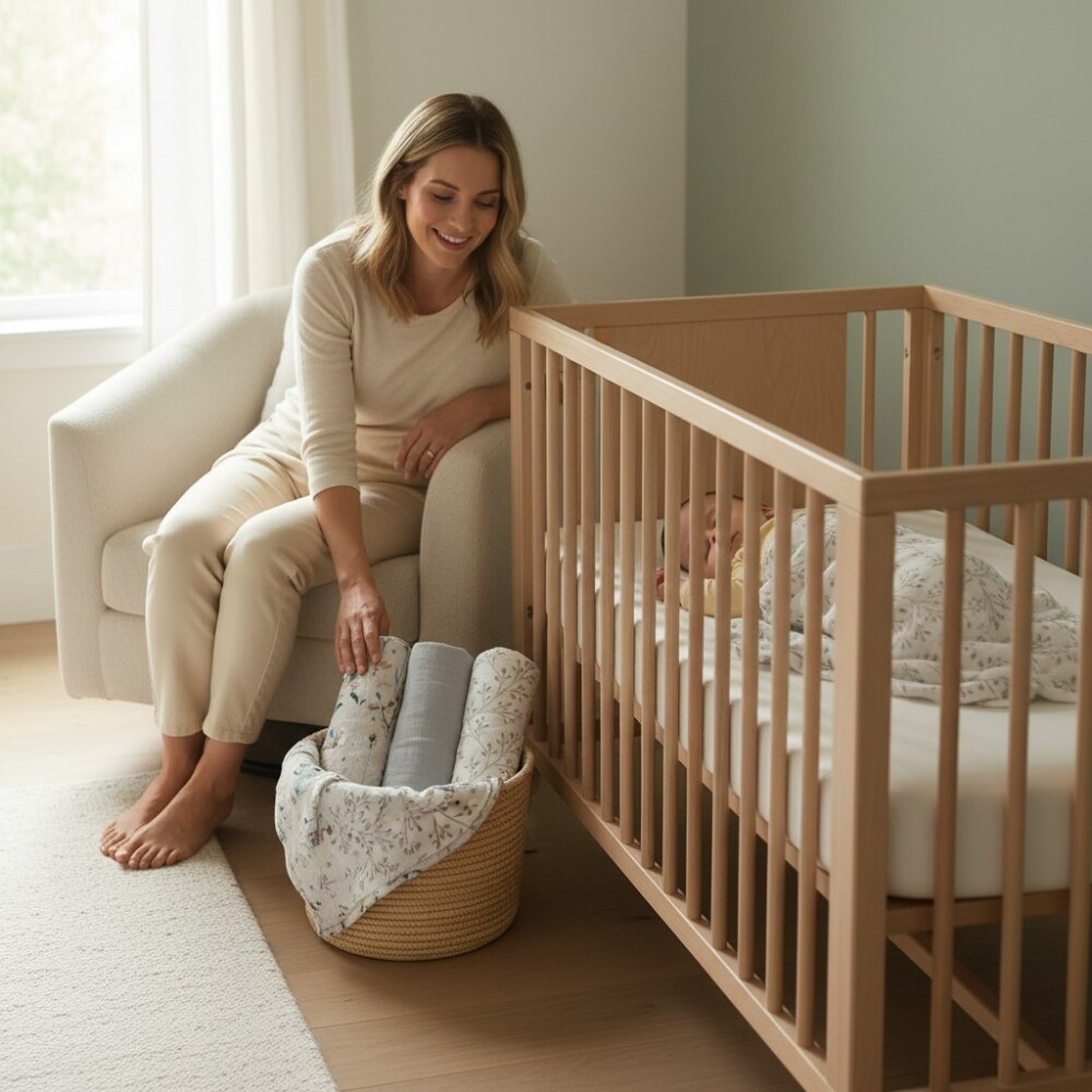 Set x3 muselinas 75x75 swaddle KIKKABOO fields grey