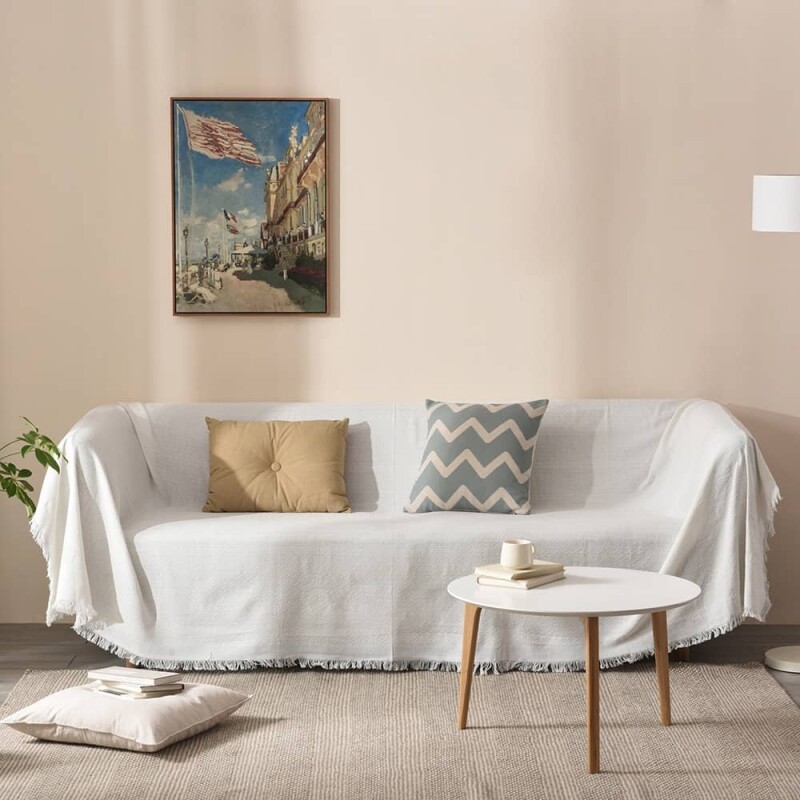 Manta para Sillon y Cama 90x150 cm blanco