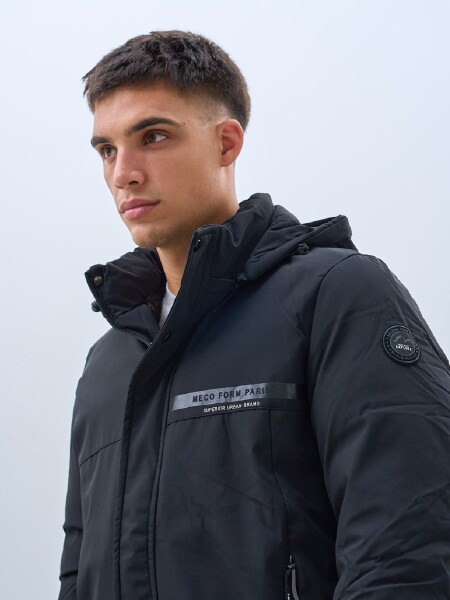 CAMPERA OXX 1702 TAPA CIERRE NEGRO