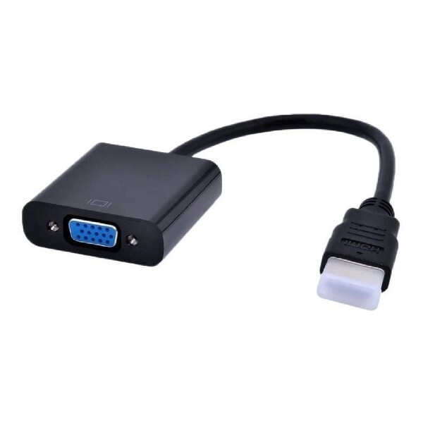 Adaptador Conversor Convertidor Hdmi Macho A Vga Hembra Variante Color Negro