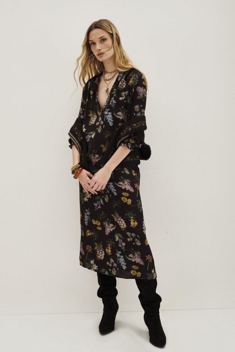 Vestido Camomille Azul Oscuro