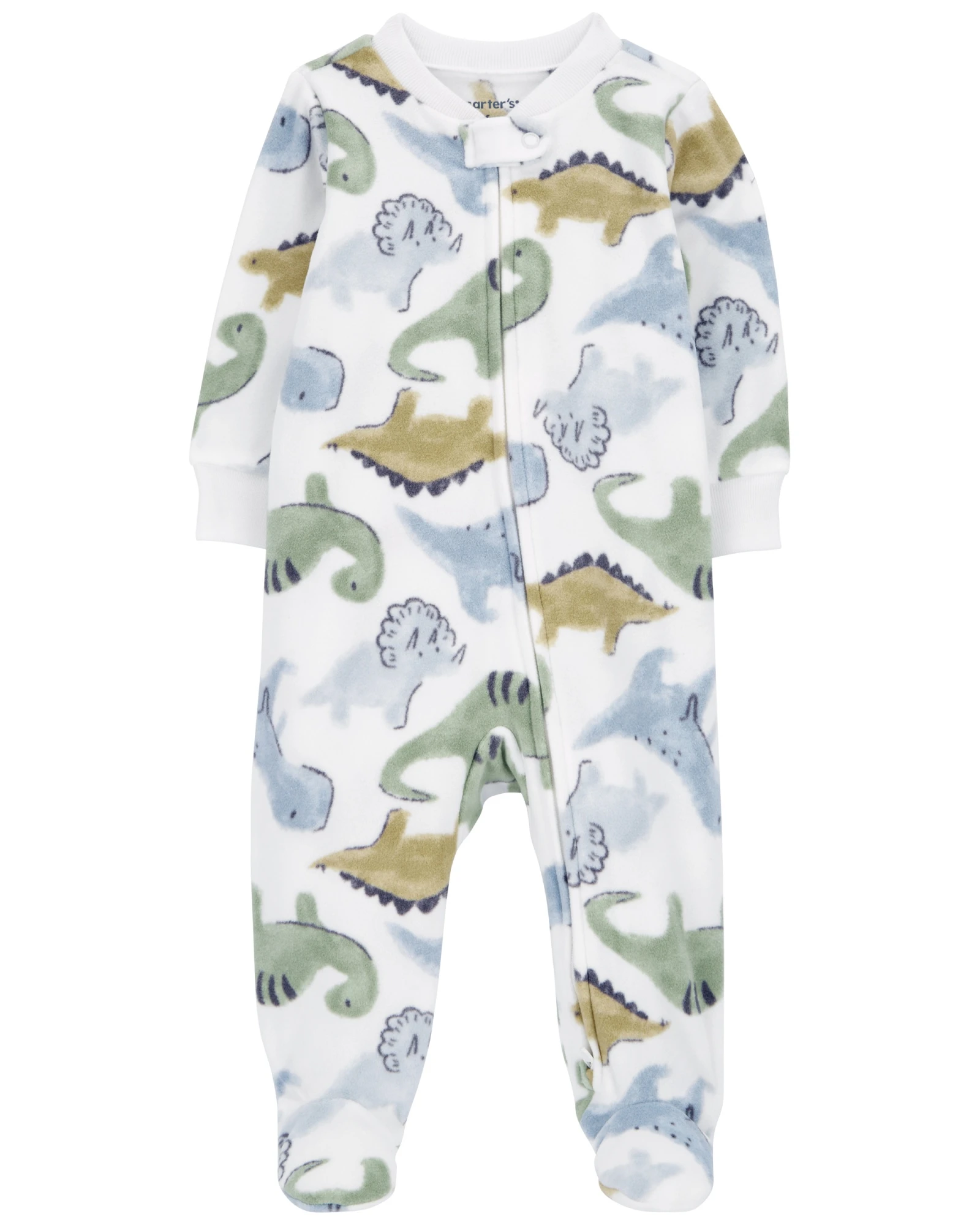 Pijama uno pieza de micropolar, con pie, diseño dinos Pijama uno pieza de micropolar, con pie, diseño dinos