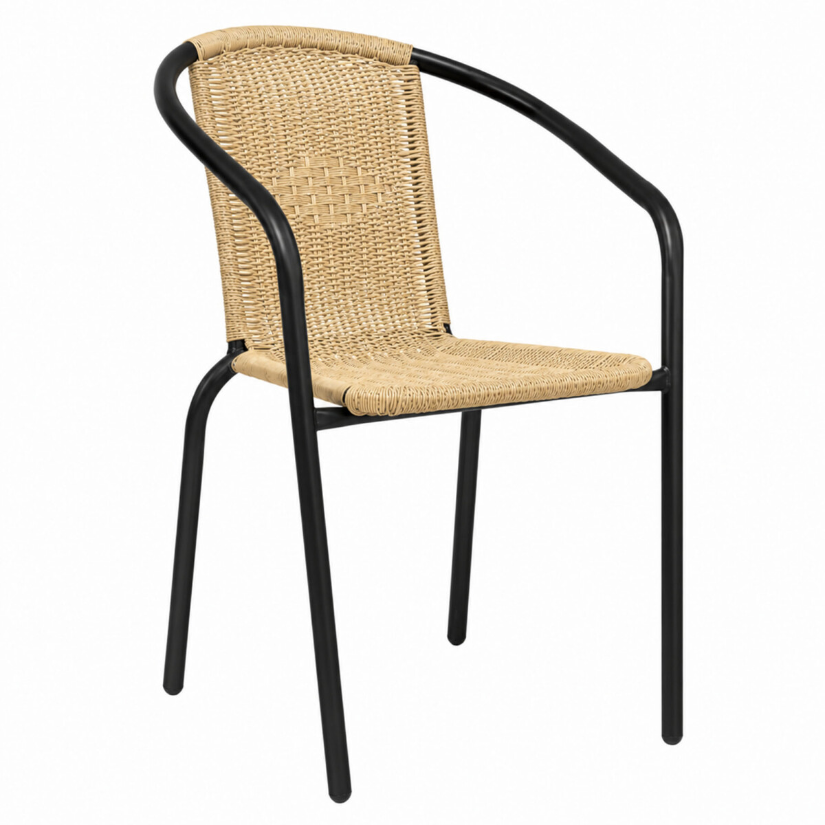 SILLA DE EXTERIOR - RATTAN-SINTETICO-Y-ACERO NATURAL-BEIGE UBUD 