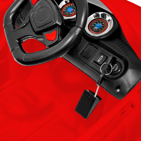 Auto A Batería 6v Control Remoto Luces Música Sonido Rojo