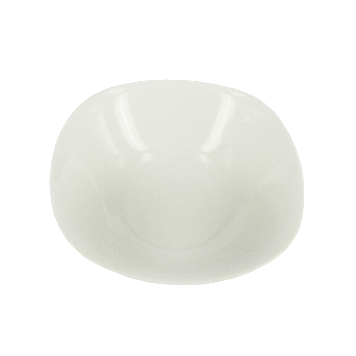 Plato blanco hondo cuadrado 23 cm 