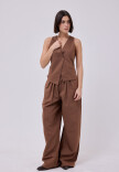Pantalón Sastre Chocolate