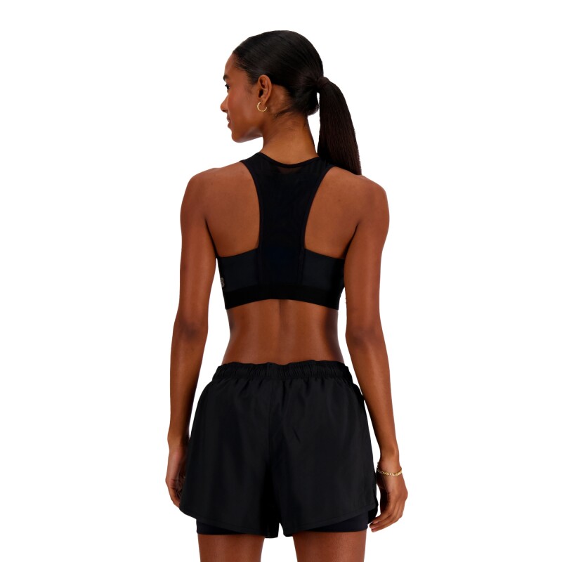 Top New Balance de Dama - SLEEK MEDIUM SUPPORT - WB41046BK BLACK