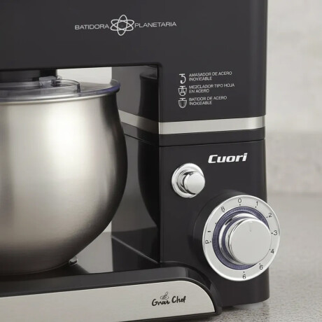 Batidora Planetaria Cuori Negro/plateado