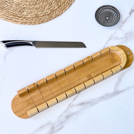 Tabla para Cortar Pan Baguette en Madera Bambú 52cm x 10cm x 4,5 cm Tabla para Cortar Pan Baguette en Madera Bambú 52cm x 10cm x 4,5 cm