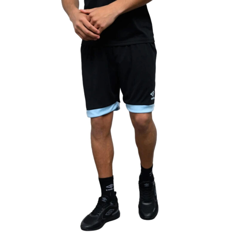 UMBRO SHORT SOCCER Negro-celeste