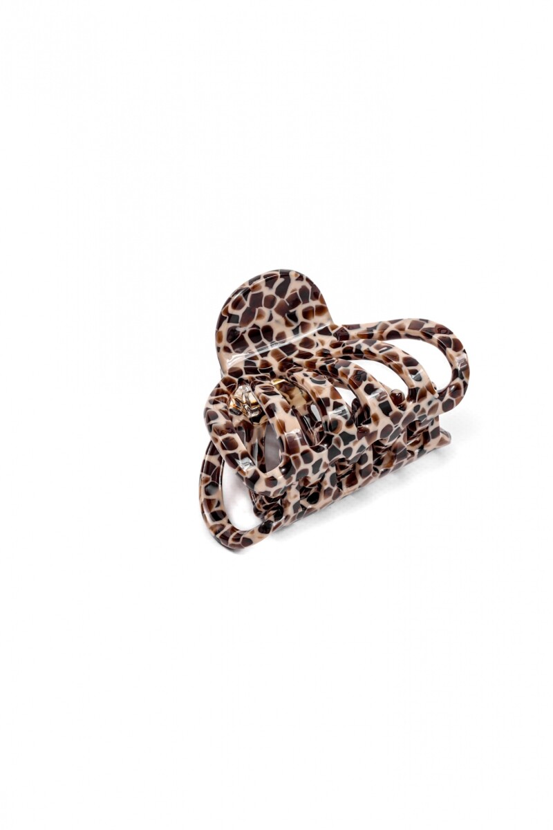 Broche Jaspeado - Negro 