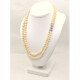 Collar Perlas De Cultivo Dos Vueltas, Broche De Oro 18 K, Brillantes Y Perlas Collar Perlas De Cultivo Dos Vueltas, Broche De Oro 18 K, Brillantes Y Perlas