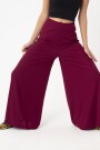PANTALÓN PERNA ANCHA Bordo