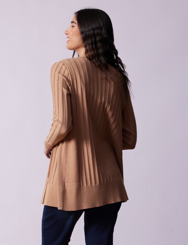 Cardigan Rib TOSTADO