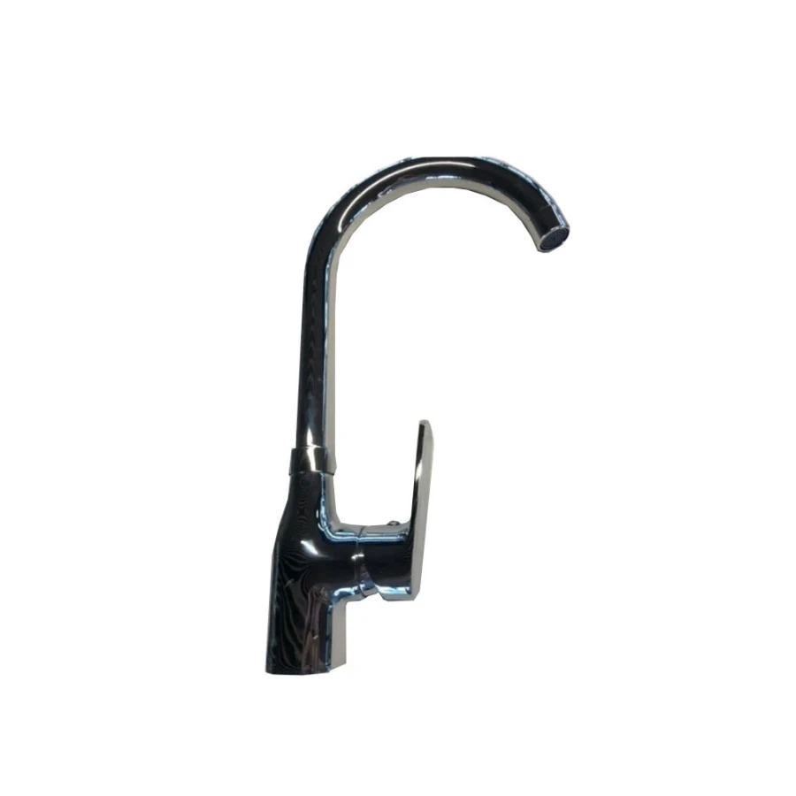 Griferia de Cocina Monocomando Alto con Pico Curvo Cromado Linea Zoe Griferia de Cocina Monocomando Alto con Pico Curvo Cromado Linea Zoe