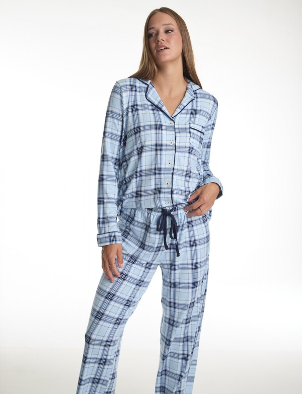 Pijama Con Pantalon CELESTE/MULTI