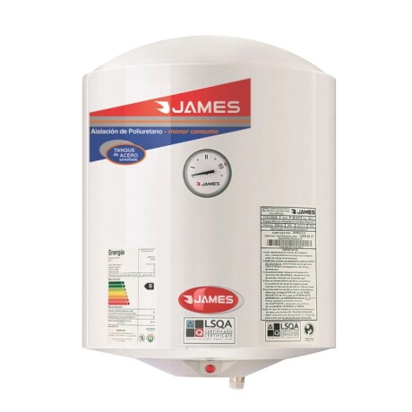 Termotanque Calefon De Acero James 30 Lts Cilindrico Termotanque Calefon De Acero James 30 Lts Cilindrico