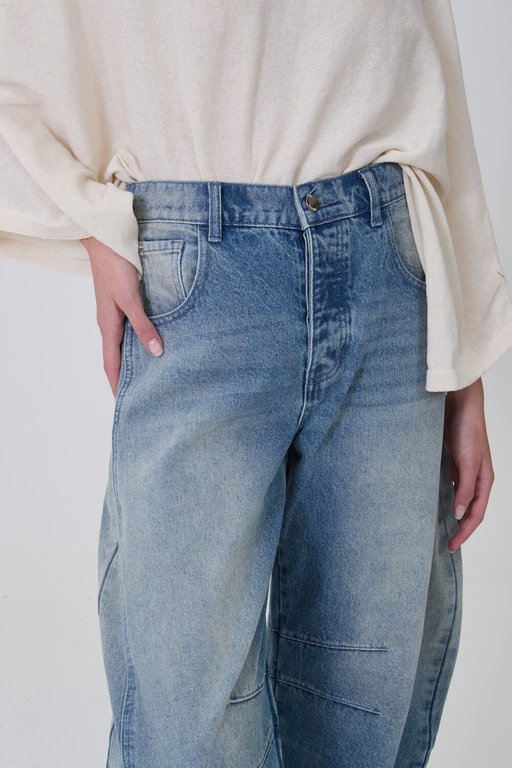 Pantalon Rynara Azul Grisaceo