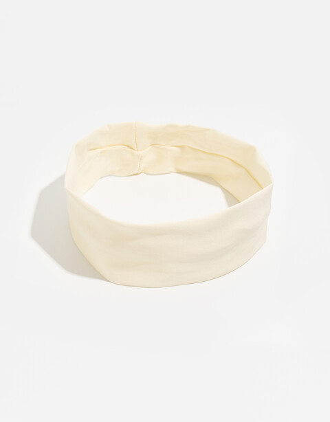 Vinchas Textiles Sporty Vincha Sporty Crema - Blanco Crema