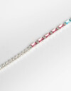 Pulseras Flexibles Strass Pulsera Flexible Con Cubic En Color - Plateado