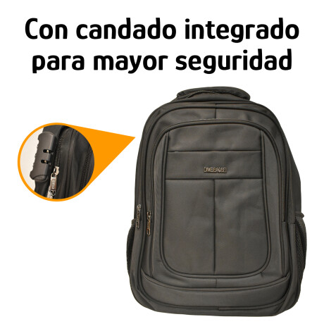 Mochila Sport 18" Para Notebook Candado Integrado Reforzada Negro