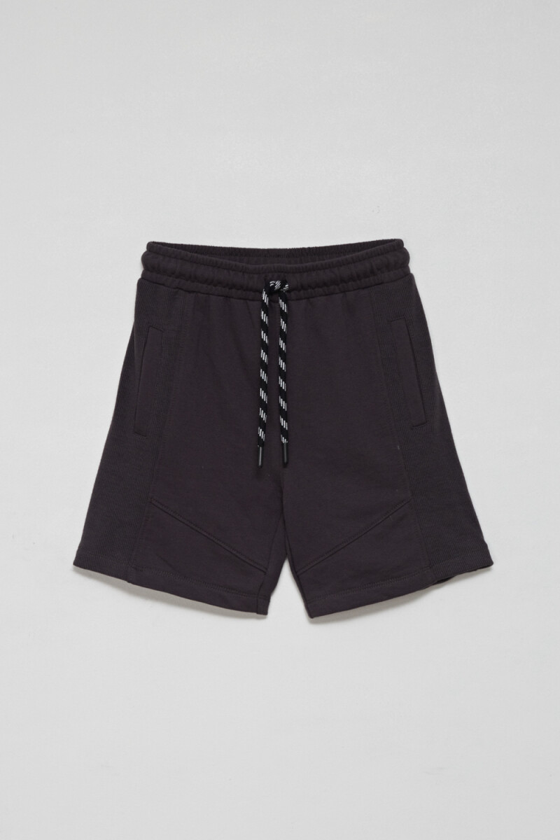 Bermuda deportiva liviana cordón Negro