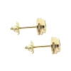 Caravanas Dot de oro amarillo 18k con circonia Caravanas Dot de oro amarillo 18k con circonia