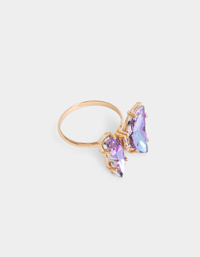 Anillos Medianos y Grandes Con Mariposas Anillo De Mariposa - Dorado