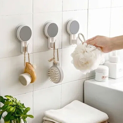 2x1 Percha Blanca P/Baño C/sopapa 6x10x4cm 2x1 Percha Blanca P/baño C/sopapa 6x10x4cm