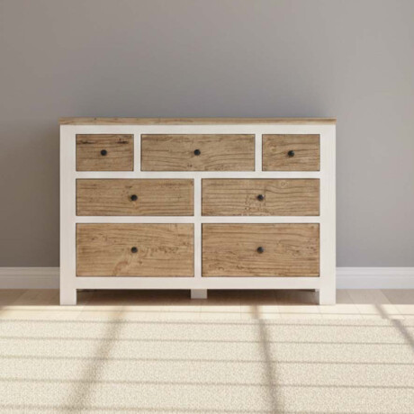 CÓMODA MADERA BLANCO AREZZO