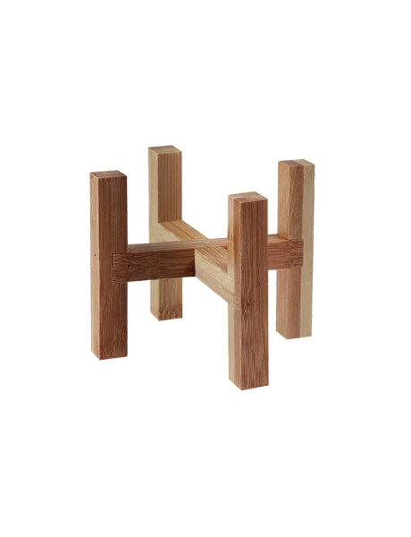 SOPORTE MADERA PARA MACETA 11.5X11.5X10.5CM SOPORTE MADERA PARA MACETA 11.5X11.5X10.5CM
