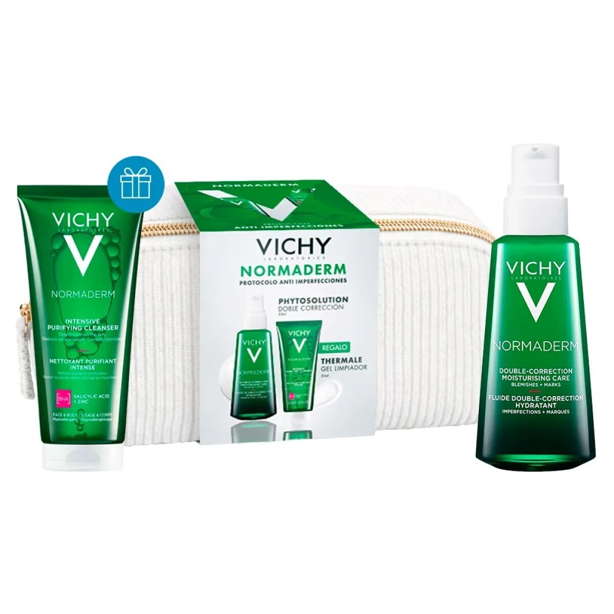 NORMADERM PHYTOSOLUTIONS 50 ML + NORMADERM THERMALE GEL LIMPIADOR 50 ML 
