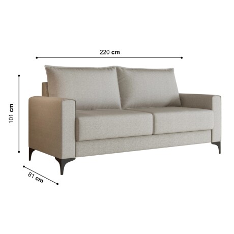 Sofá sillón 3 cuerpos - patas en metal Sofá sillón 3 cuerpos - patas en metal