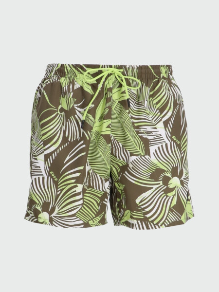 BOSS Black - Short Baño Estampado Alta Automática