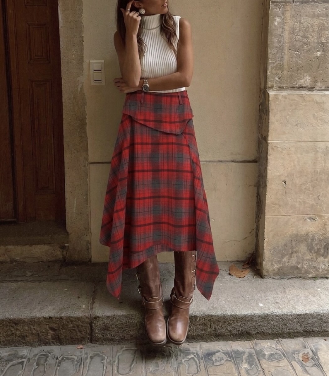 Pollera Kaline - Roja 