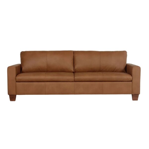 SOFA 100% CUERO - MODELO BLANC - 3 CUERPOS - MARRON SOFA 100% CUERO - MODELO BLANC - 3 CUERPOS - MARRON