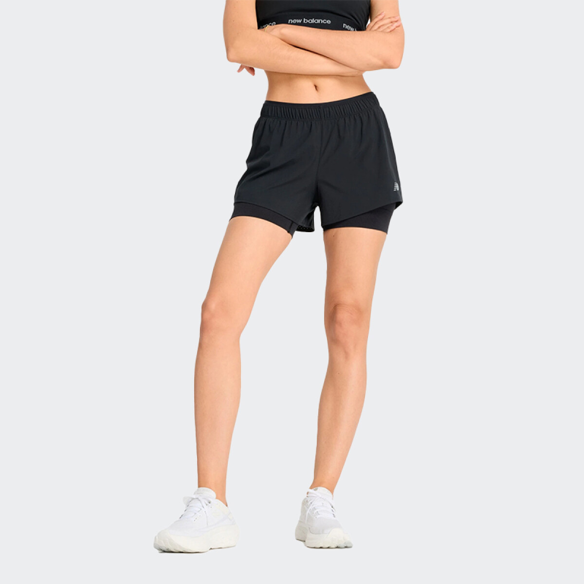 Short New Balance Seamless 2IN1 - Negro 
